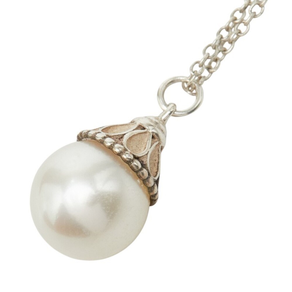 TIFFANY & CO. Silver Pearl Necklace